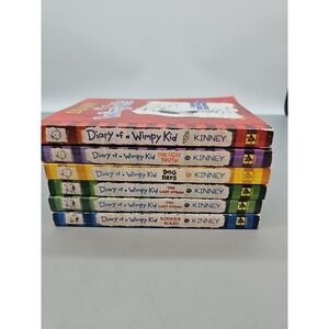 diary of a wimpy kid Books Lot Of 6 2,3,3,4,5 &a Novel